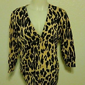 Ab studio Leppard print sweater